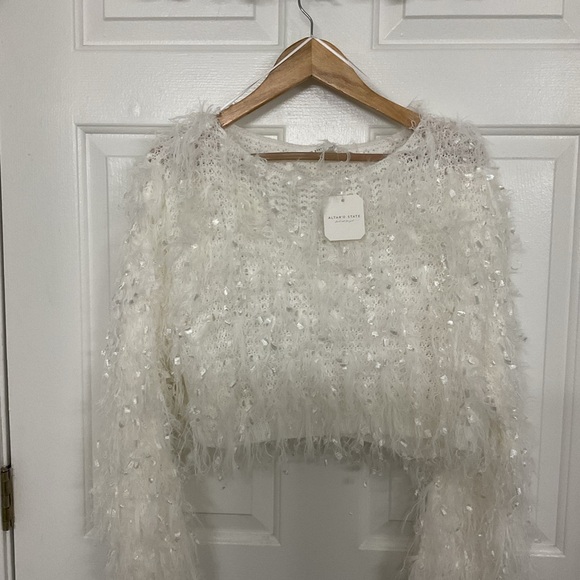 Altar'd State Cream Textured Sweater - Picture 2 of 9